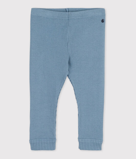 Legging bébé en maille côtelée bleu ROVER