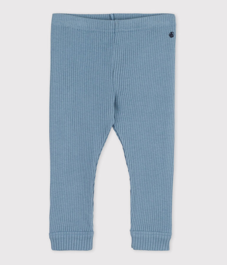 Legging b&eacute;b&eacute; en maille c&ocirc;tel&eacute;e bleu ROVER