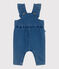 Salopette bébé en jean élasthanne jambes longues bleu BLEU DELAVE