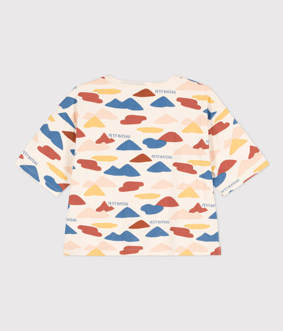 Tee-shirt BOXY imprimé Femme blanc AVALANCHE/ MULTICO