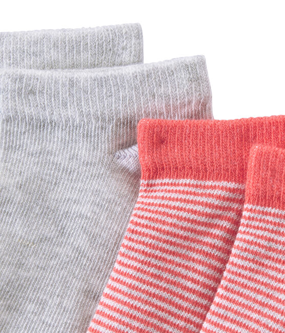 Lot de 2 paires de socquettes garçon blanc LOT