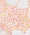 Maillot de bain deux pi&egrave;ces enfant imprim&eacute; blanc/multicouleur