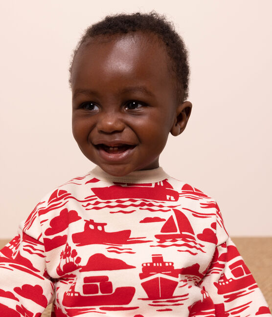 Sweatshirt bébé en molleton imprimé rouge AVALANCHE/ ROUGE