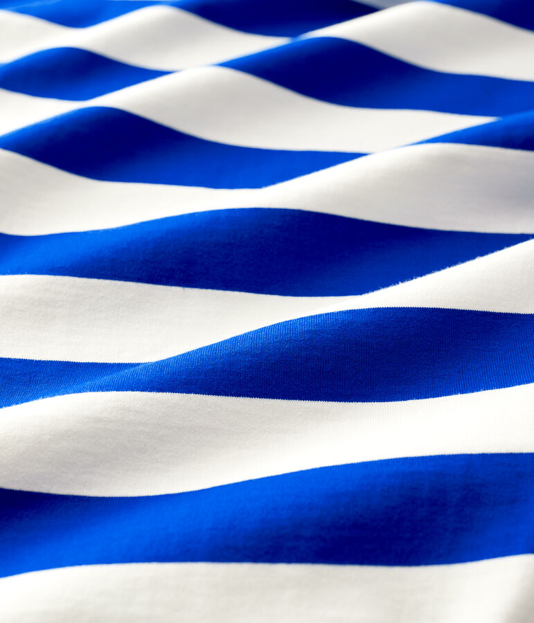 Robe ray&eacute;e Femme bleu SURF/blanc MARSHMALLOW