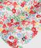 Robe enfant en coton manches longues &agrave; fleurs blanc/multicouleur