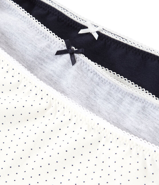 Trio de shorties fille en coton stretch variante 1