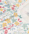 Pyjama manches courtes fleurs en coton petite fille blanc MARSHMALLOW/blanc MULTICO