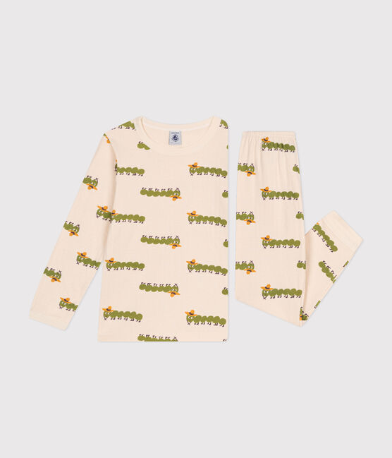 Pyjama imprimé animal en coton enfant blanc AVALANCHE/ MULTICO