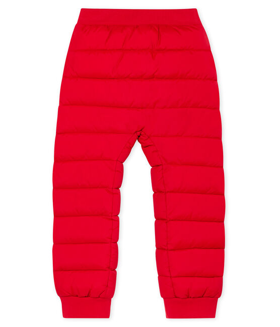 Pantalon doudoune enfant mixte rouge TERKUIT