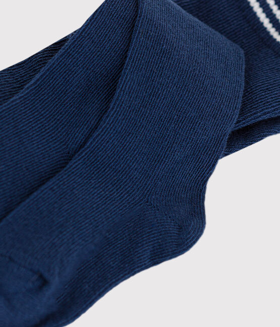 Collant uni en jersey bleu marine bébé bleu MEDIEVAL