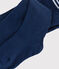 Collant uni en jersey bleu marine bébé bleu MEDIEVAL