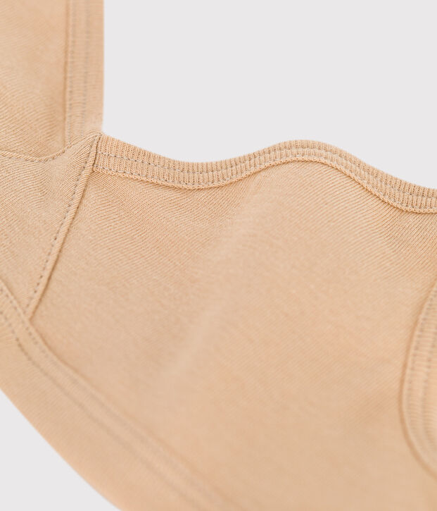 Soutien-gorge triangle en coton enfant beige