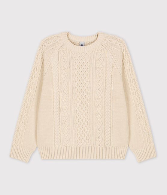 Pull Irlandais en coton Femme écru AVALANCHE