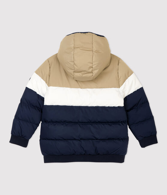 Doudoune enfant garçon bleu SMOKING/blanc MULTICO