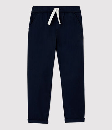 Pantalon regular en serge de coton enfant garçon