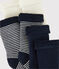 Trio de chaussettes bébé en tricot variante 3