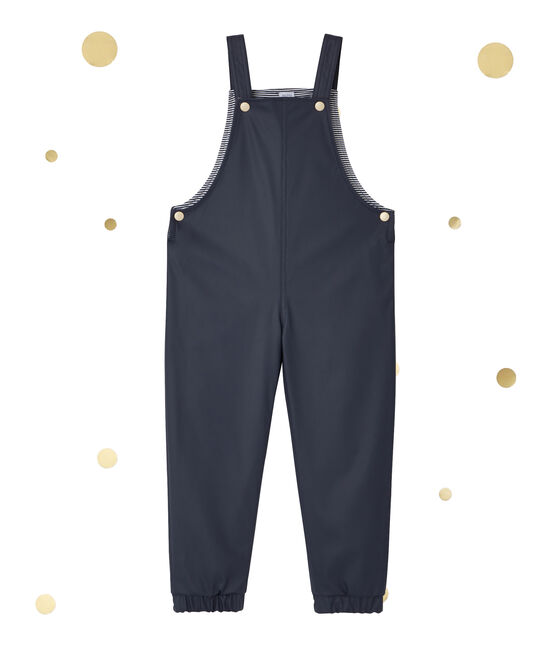 Combinaison bébé en ciré imperméable Petit bateau x Marie-Agnès Gillot bleu SMOKING