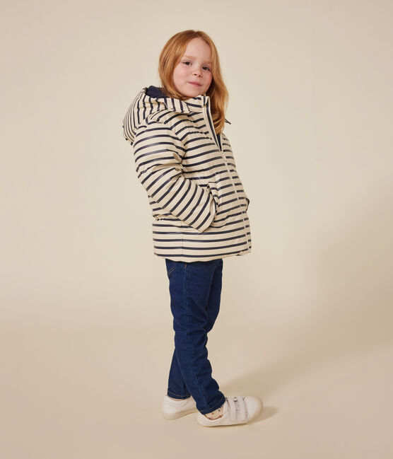 Doudoune enfant fille / garçon blanc AVALANCHE/bleu SMOKING