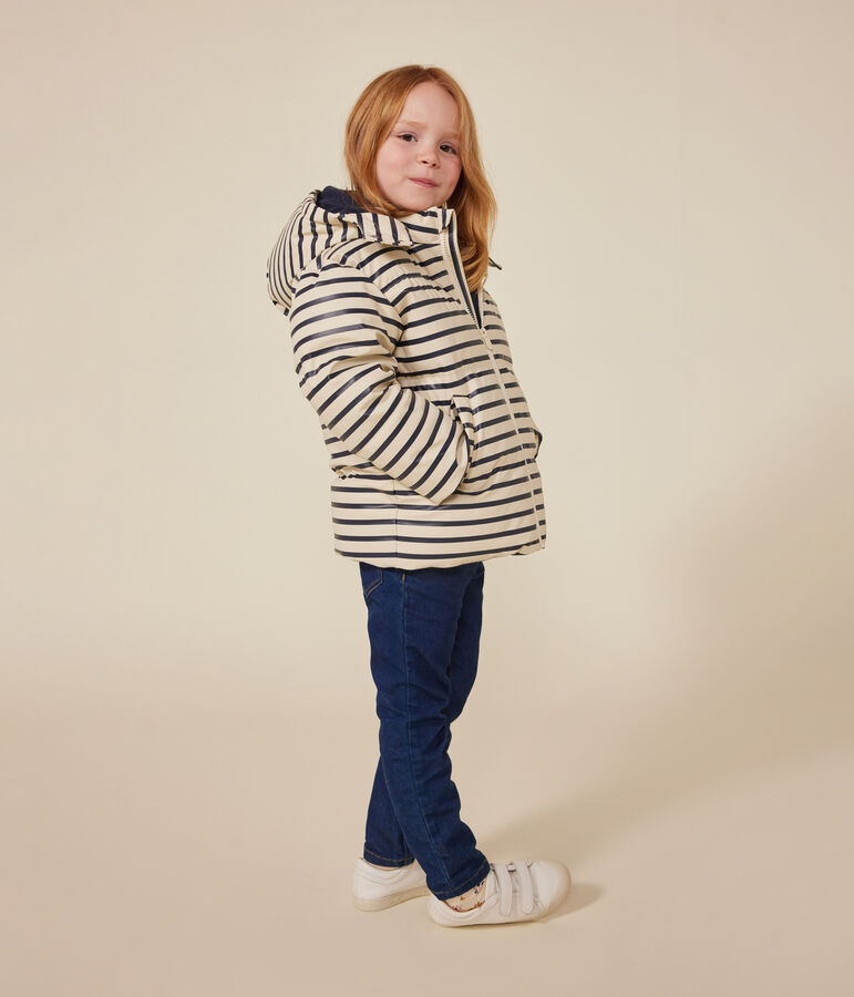 Doudoune enfant fille / gar&ccedil;on blanc AVALANCHE/bleu SMOKING