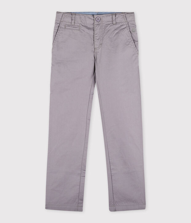 Pantalon en serge enfant gar&ccedil;on gris