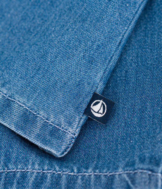 Blouse en denim l&eacute;ger b&eacute;b&eacute; bleu