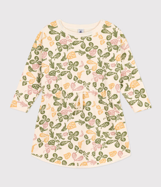 Robe imprimée manches longues en molleton enfant fille AVALANCHE+PANTY/ MULTICO
