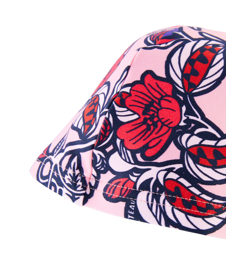 Bonnet de bain anti-UV UPF 50+ b&eacute;b&eacute; fille multicouleur