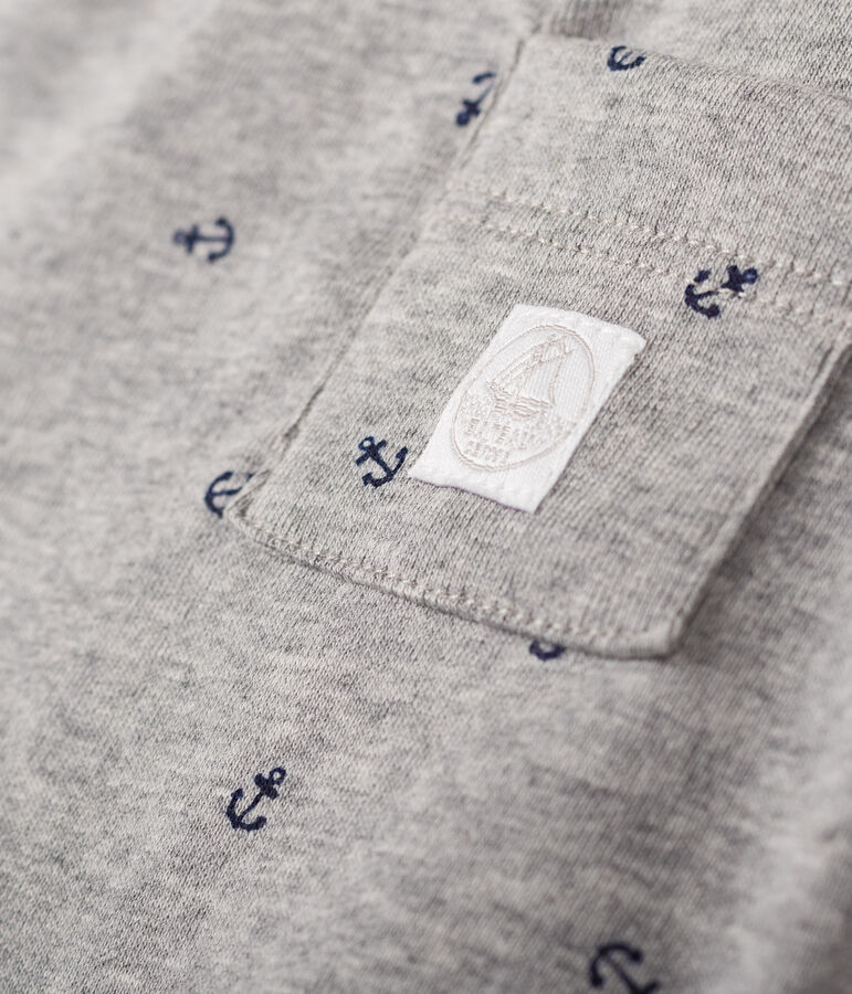 Short b&eacute;b&eacute; gar&ccedil;on imprim&eacute; gris/bleu