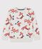 Sweatshirt en molleton enfant fille / garçon beige MONTELIMAR/blanc MULTICO