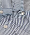Veste en toile de coton rayée enfant fille bleu MEDIEVAL/blanc MARSHMALLOW