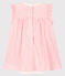 Body robe vichy rose bébé fille en côte blanc MARSHMALLOW/rose GRETEL