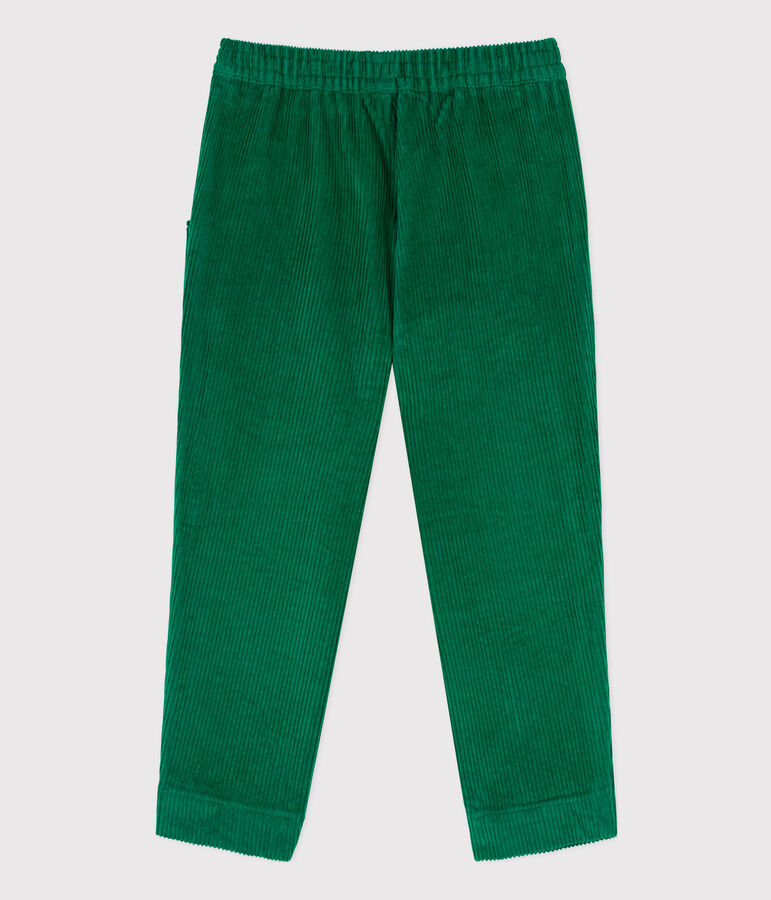 Pantalon en velours c&ocirc;tel&eacute; enfant gar&ccedil;on MATCHA