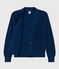 Gilet en côte anglaise en coton Femme bleu INCOGNITO