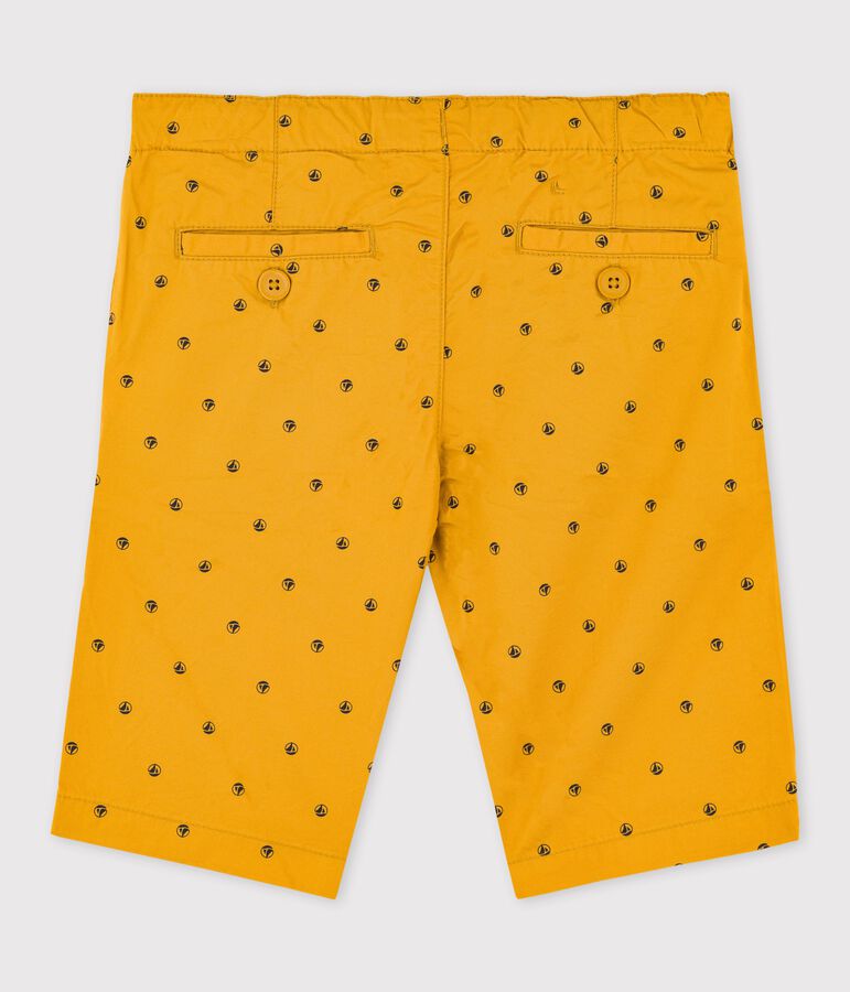Bermuda enfant jaune/beige