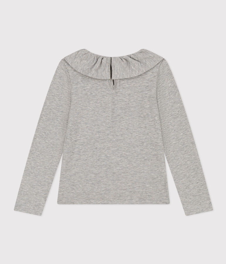 Blouse en coton enfant fille gris CHATON CHINE
