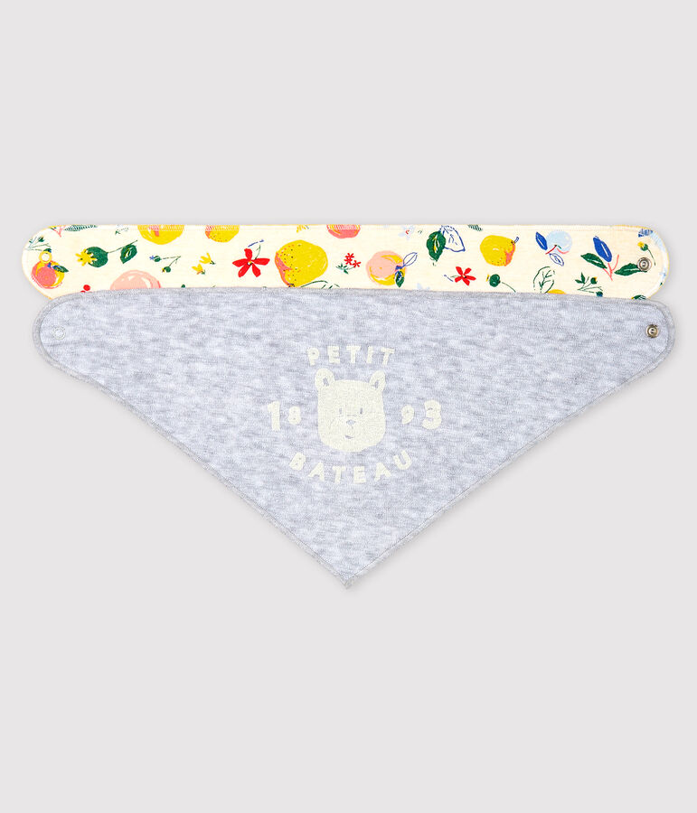 Lot de 2 bandanas-bavoirs b&eacute;b&eacute; gar&ccedil;on variante 1