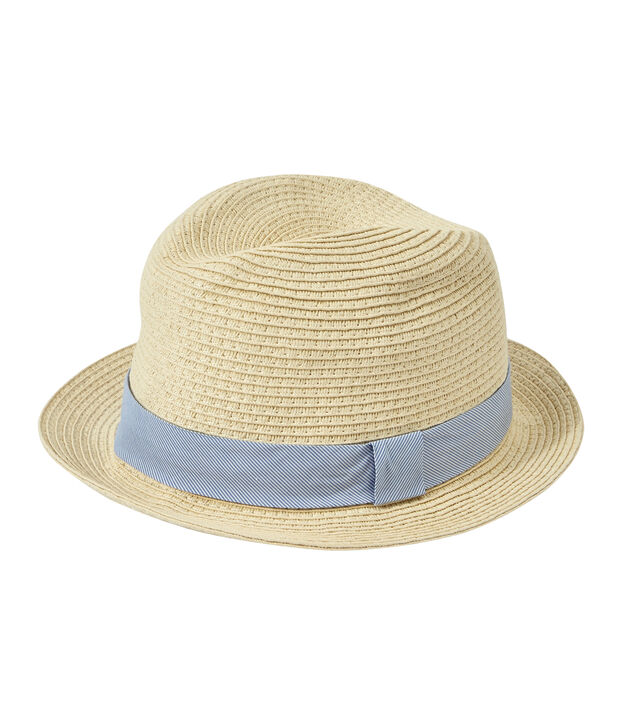 Chapeau de paille enfant mixte rose