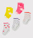 Lot de 5 paires de chaussettes bébé fille