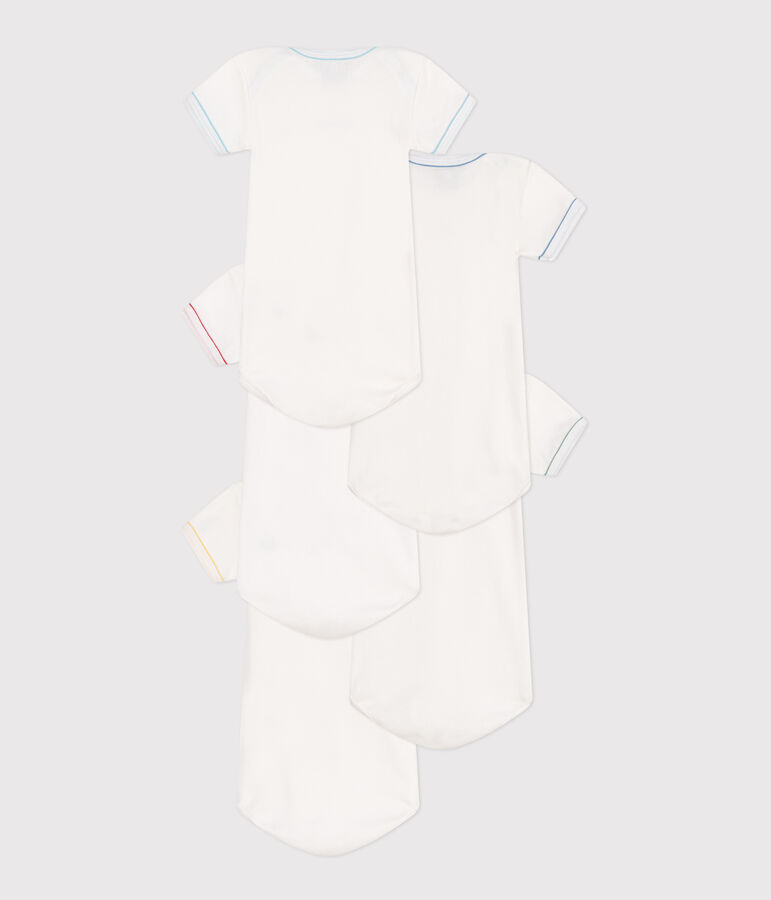 Lot de 5 bodies manches courtes en coton jours de la semaine b&eacute;b&eacute; variante 1