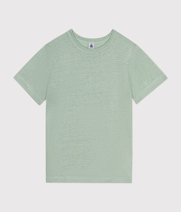 Tee-shirt en lin femme vert