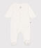 Pyjama bébé en coton petites étoiles blanc MARSHMALLOW/blanc MISTIGRI