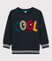 Sweatshirt en molleton enfant garçon bleu SMOKING