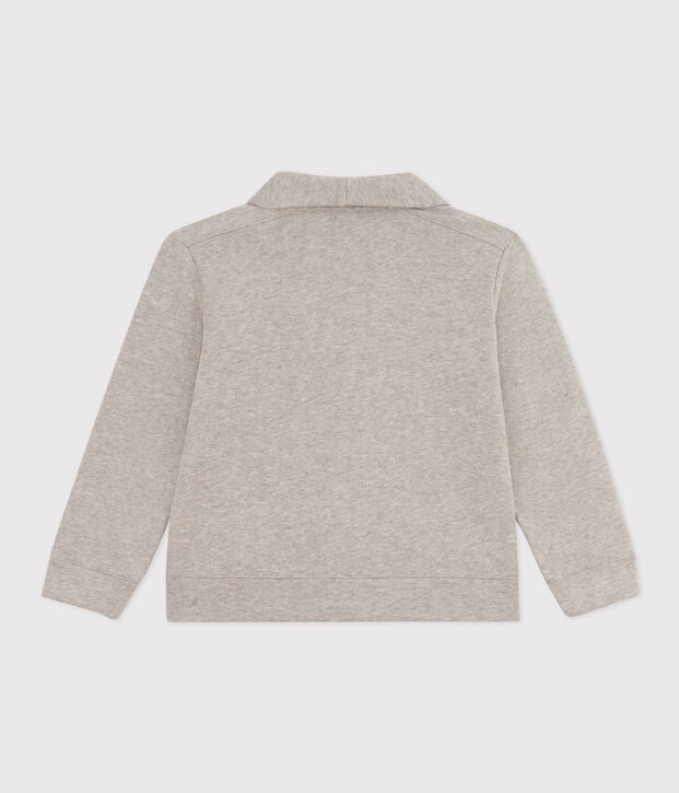 Cardigan en coton enfant gar&ccedil;on gris