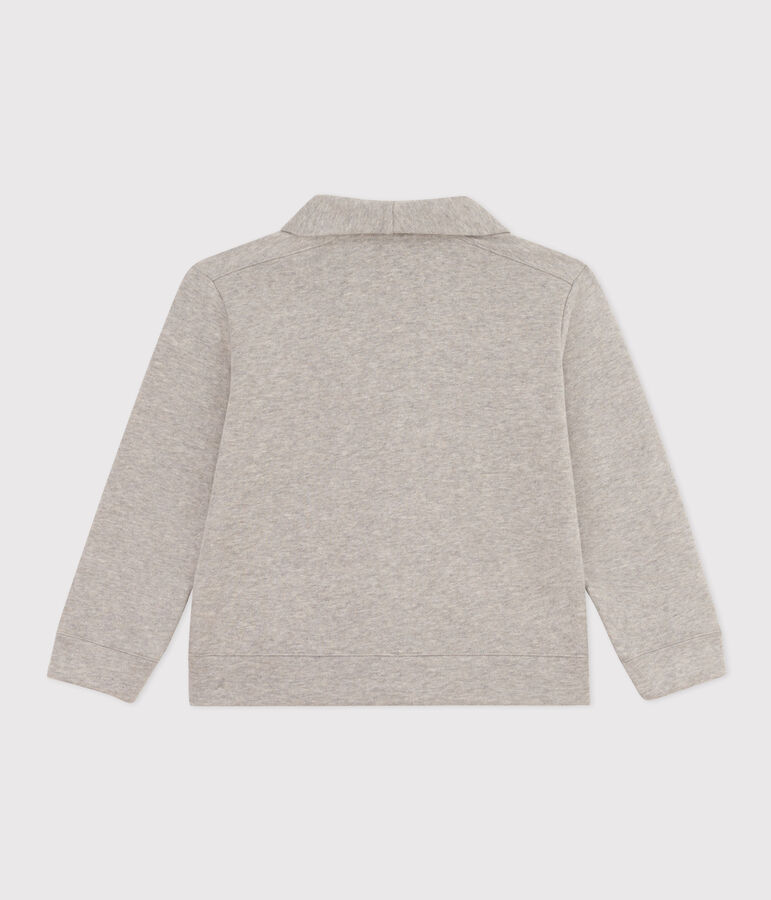 Cardigan en coton enfant gar&ccedil;on gris CHATON CHINE