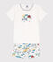 Pyjacourt explorateur en coton enfant blanc MARSHMALLOW/blanc MULTICO