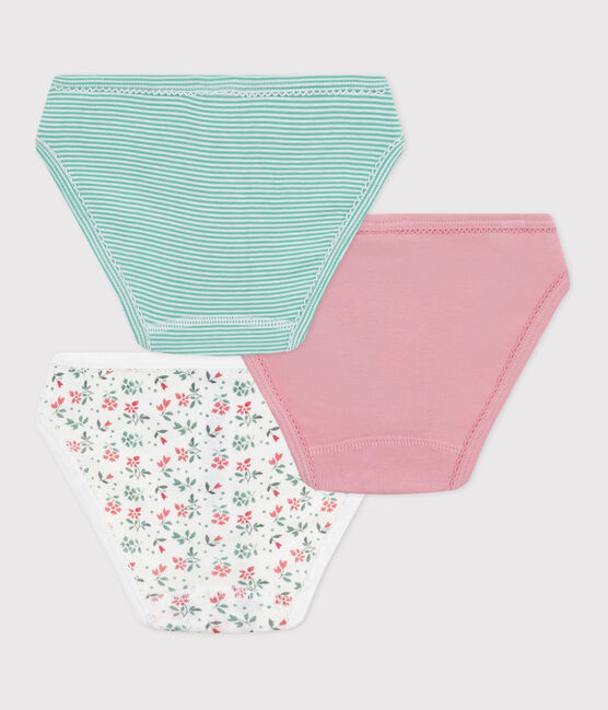 Lot de 3 culottes enfant en coton fleuries variante 1