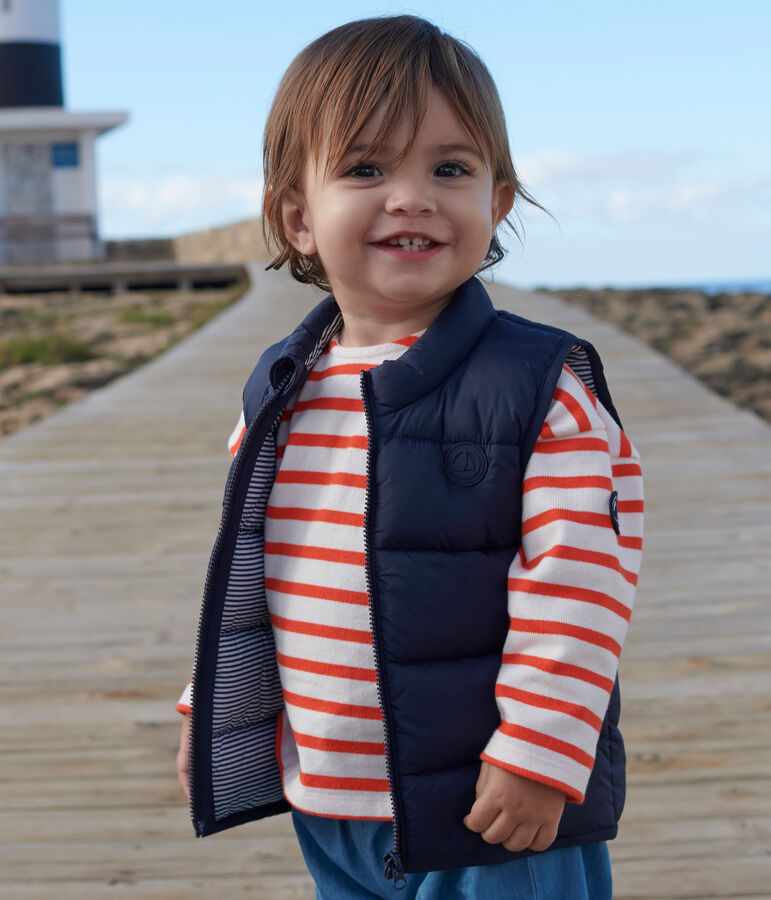 Doudoune sans manches matelass&eacute;e b&eacute;b&eacute; bleu SMOKING