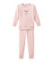 Pyjama petite fille en bouclette éponge grattée extra chaude rose JOLI