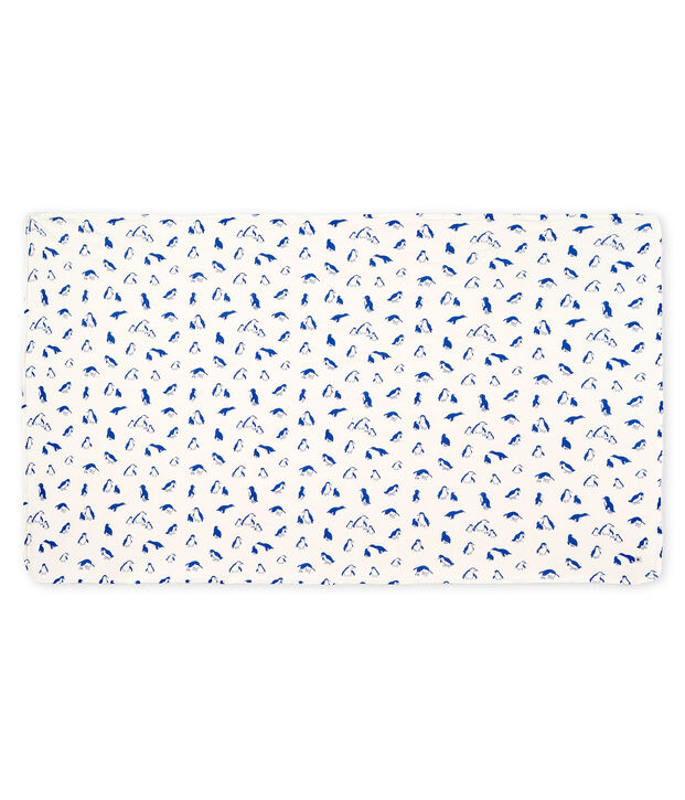 Couverture b&eacute;b&eacute; en c&ocirc;te et sherpa blanc