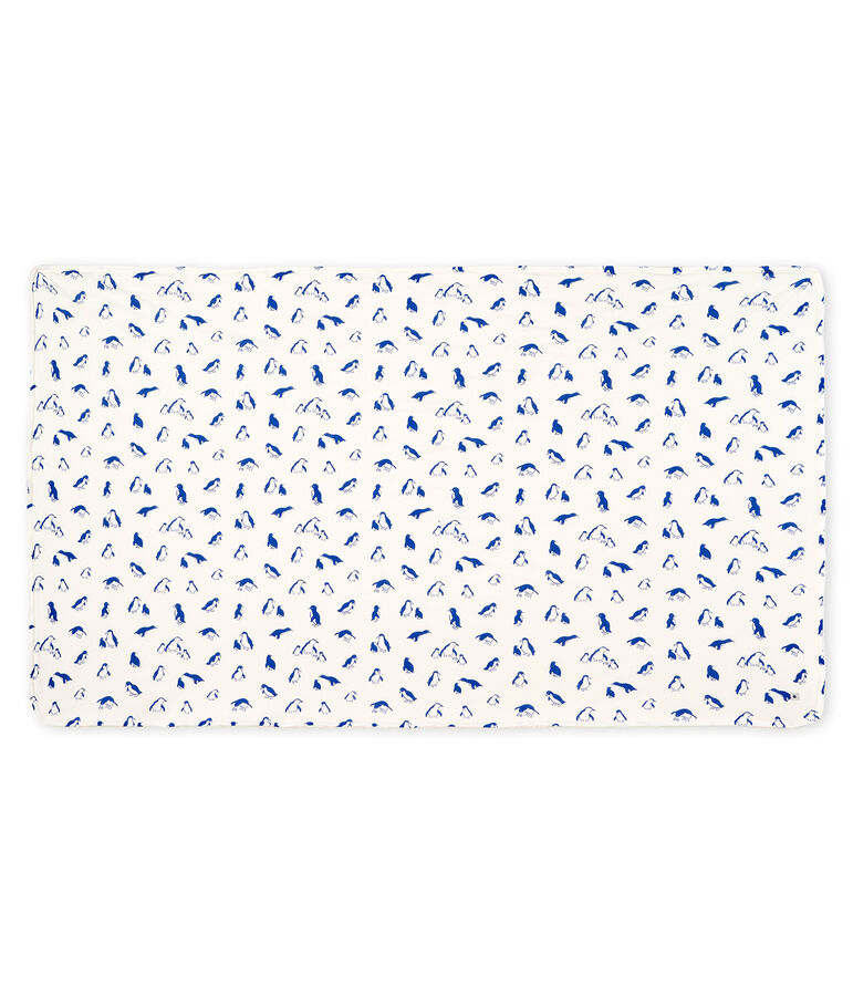 Couverture b&eacute;b&eacute; en c&ocirc;te et sherpa blanc MARSHMALLOW